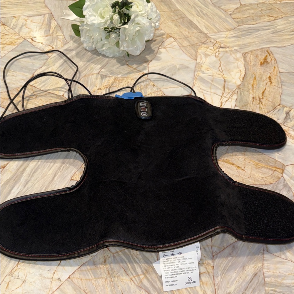Black Heated Massage Pad